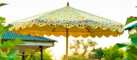 Cheap Garden Parasol, Indian Garden Umbrella UK, 3m Garden parasol - Jaipur Garden Parasols 