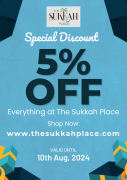 5% Off Everything at The Sukkah Place