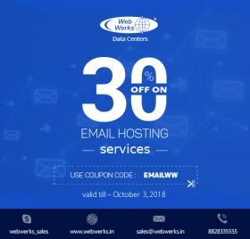Get 30% off on Email Hosting services – Web Werks