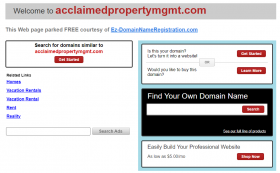 Acclaimed Property Management, LLC