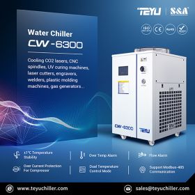 Industrial Chiller CW-6300 with 9000W Capacity