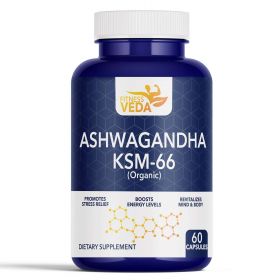 Ashwagandha KSM-66 | 60 Ashwagandha Capsules 