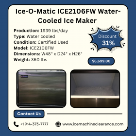 Ice-O-Matic ICE2106FW Water-Cooled Ice Maker