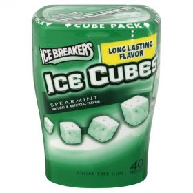 Ice Breakers Ice Cubes Spearmint Gum Tub 92g 
