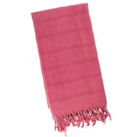 Grab The Crimson Pink Stonewash Turkish Towel