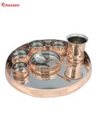 Copper / Stainless Steel Curve Dinner Set (8 pcs) 