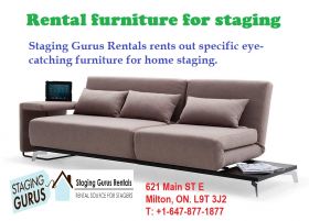 Rental furniture for staging