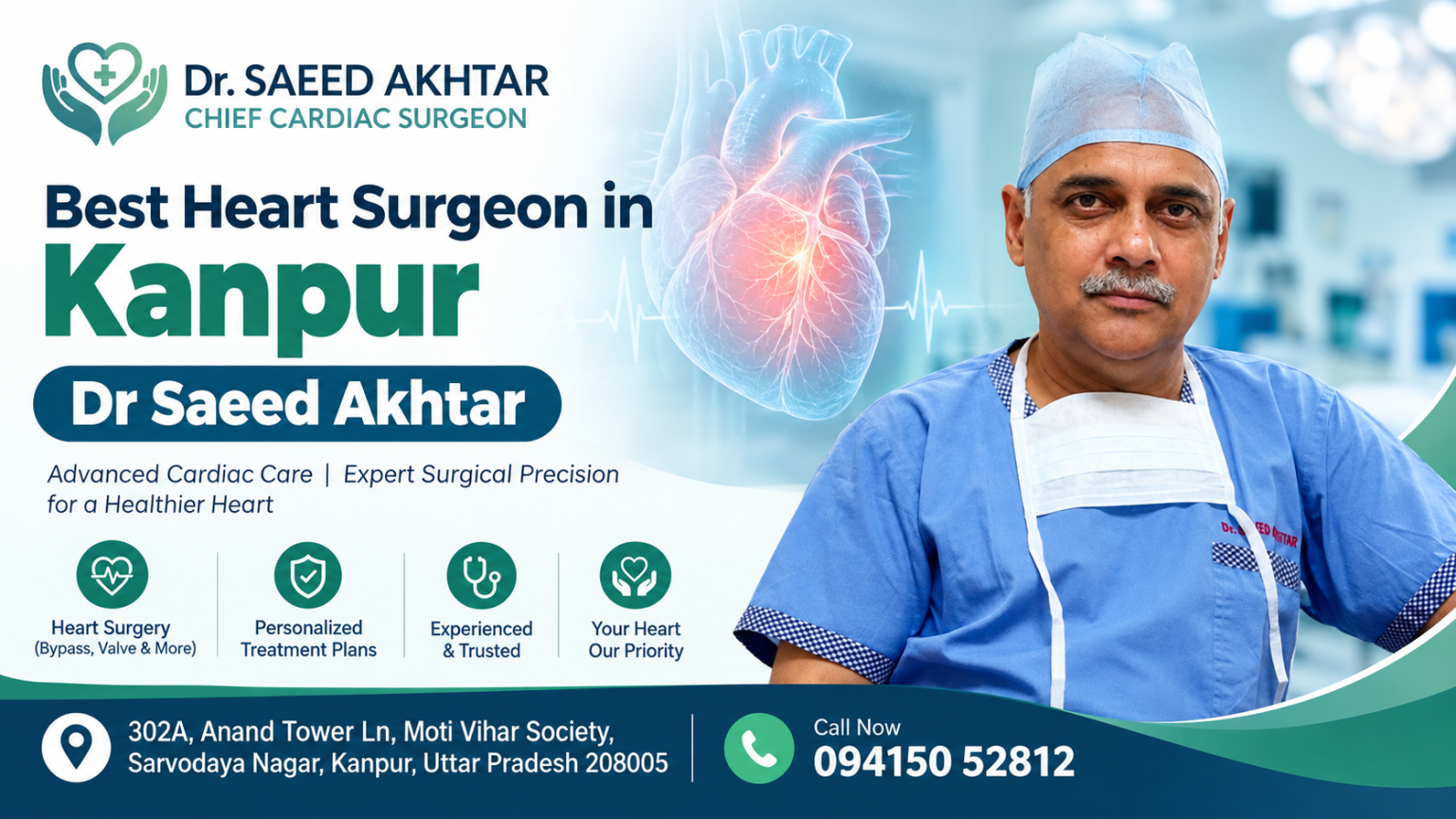 Best Heart Surgeon in Kanpur - Dr. Saeed Akhtar