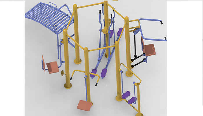 Six Station Open Multigym Manufacturers In India - Parthfibrotech