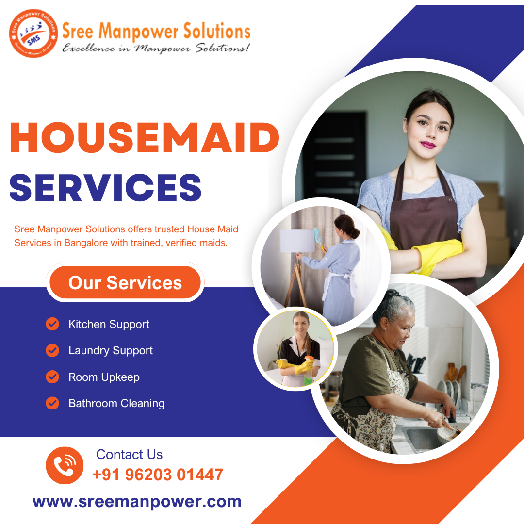House Maid Services in Bangalore | Trusted Domestic Help service