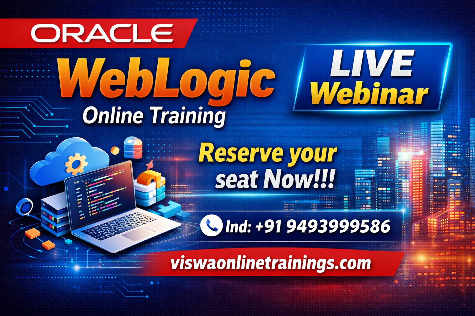 Oracle WebLogic Admin Online Training by Real-time Trainer in India
