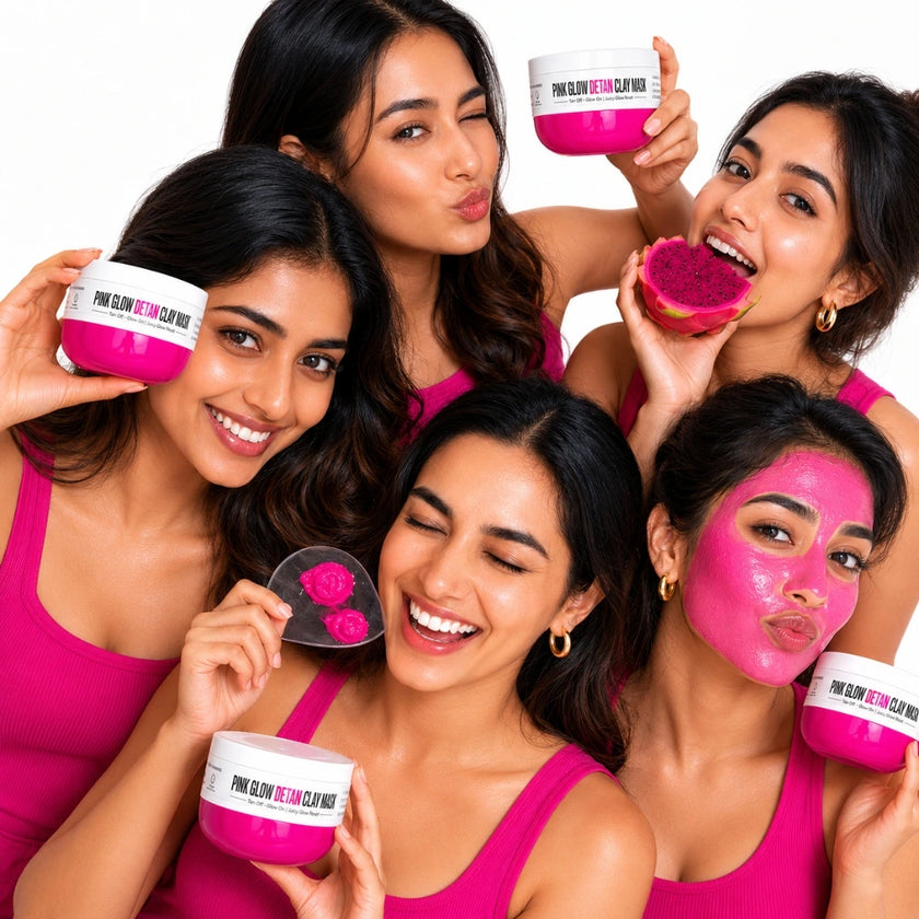 Pink Glow Detan Clay Mask