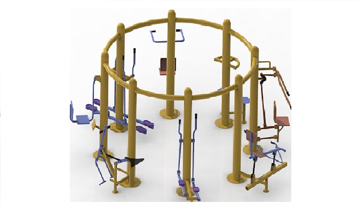 Eight Station Open Multigym Manufacturers In India - Parthfibrotech