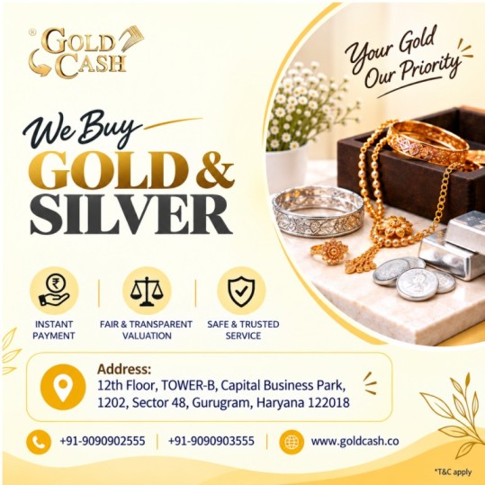 Cash for gold Gurgaon-Gold Cash Limited