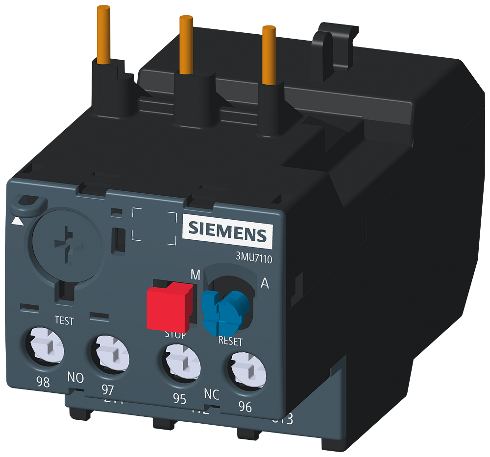 Thermal overload relays, For contactor mounting - Class 10 - Screw Terminals - 3MU7110-0BA0 | www.sbsmart.in
