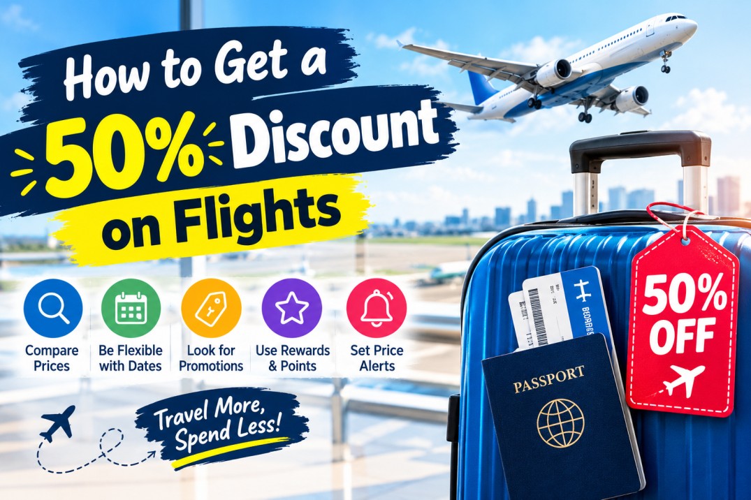 How to Get a 50% Discount on Flights