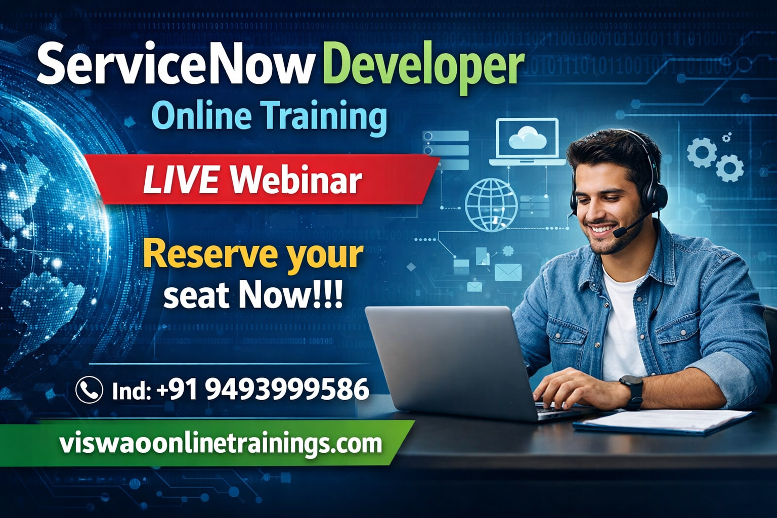 ServiceNow Development Online Training & Certification From India