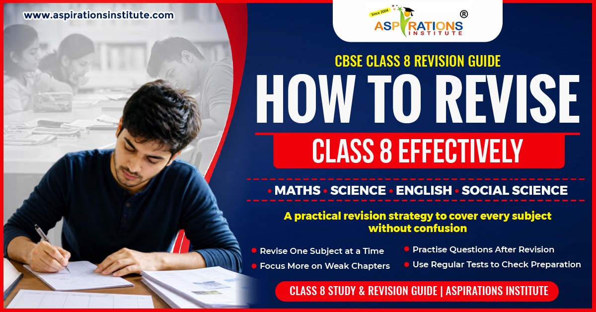 Class 8 Revision Strategy for Maths, Science, English & Social Science
