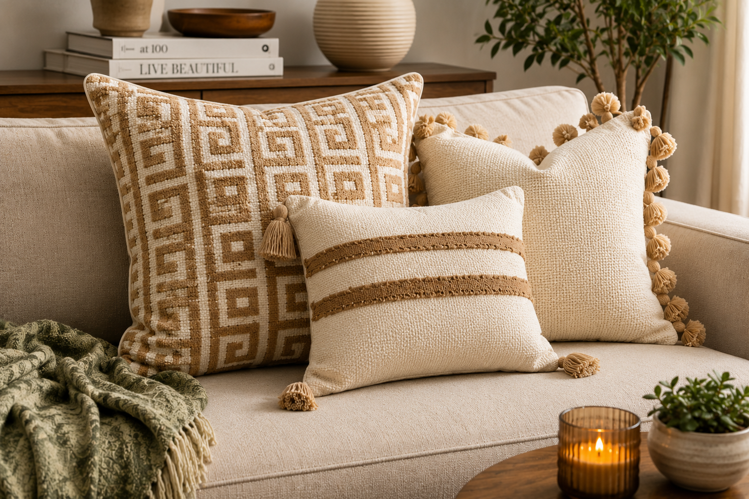 Buy Premium Cushion Covers Online for Sofa & Bed | Gharko