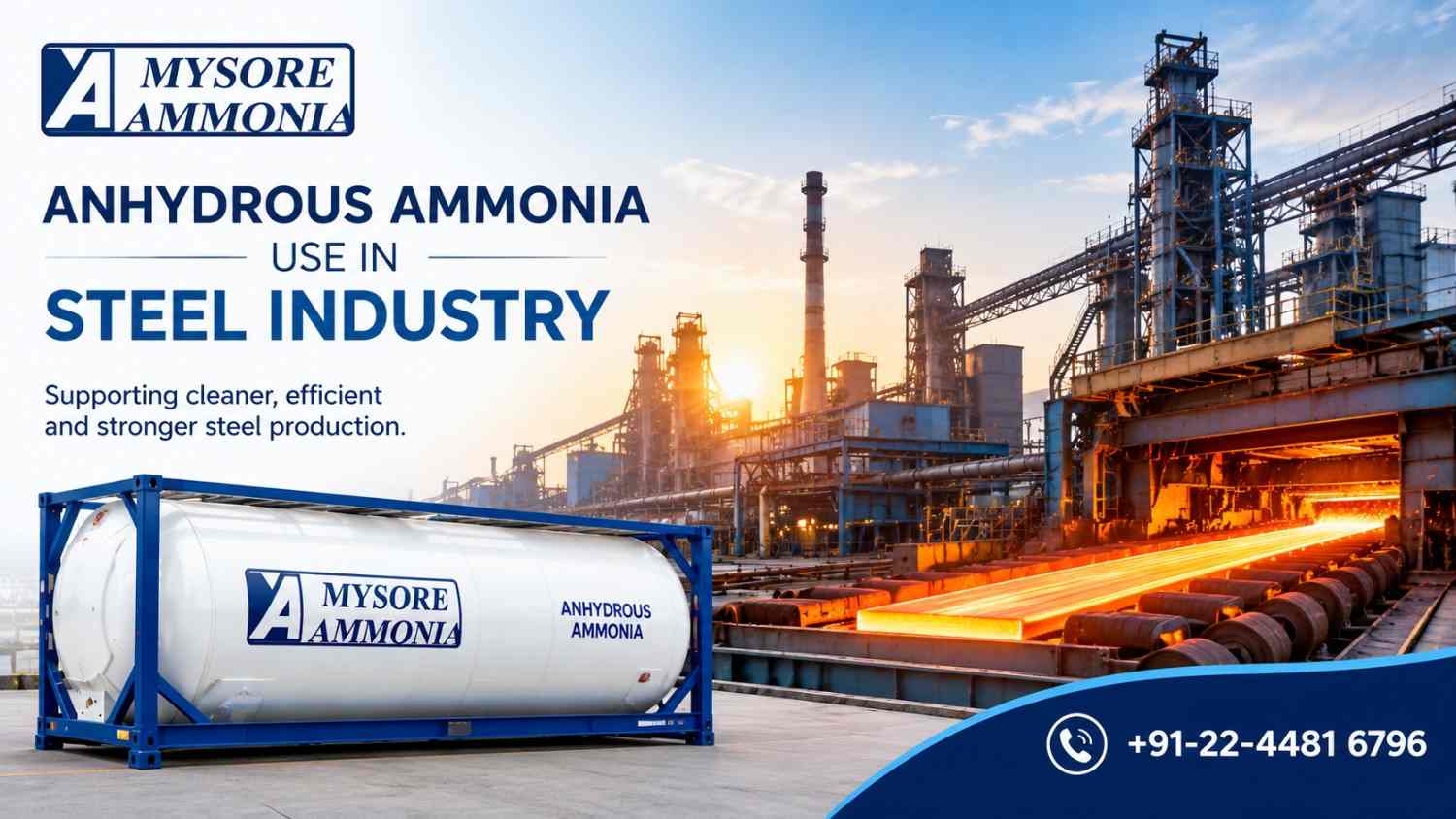 Buy Anhydrous Ammonia for Steel Industry – Contact Us Today