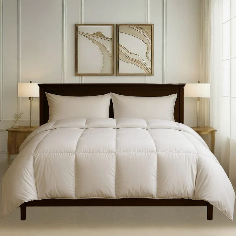 ZenAlyaa Pure White Cotton Duvet Cover – 300 TC Luxury Bedding