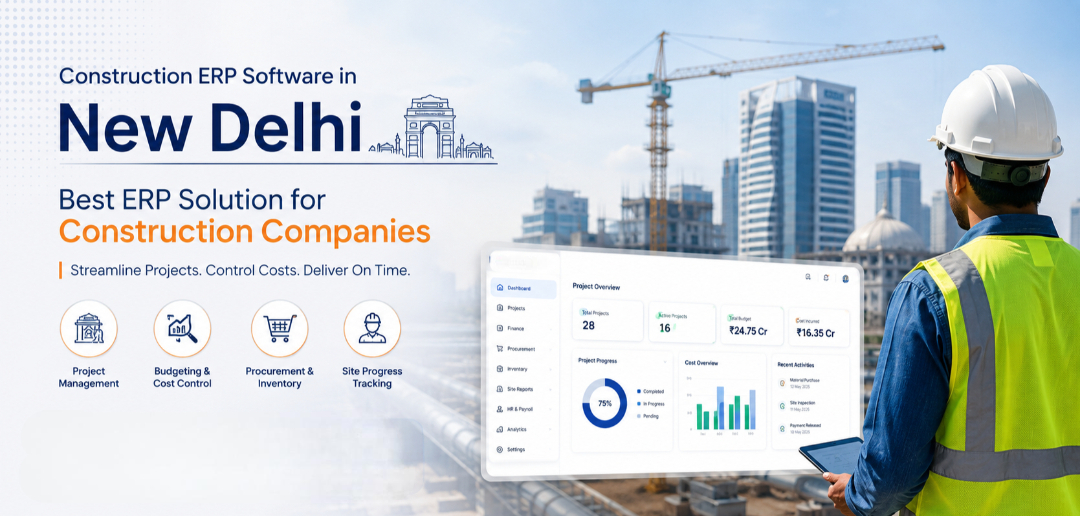 Construction ERP Software in New Delhi | Best ERP Solution for Construction Companies
