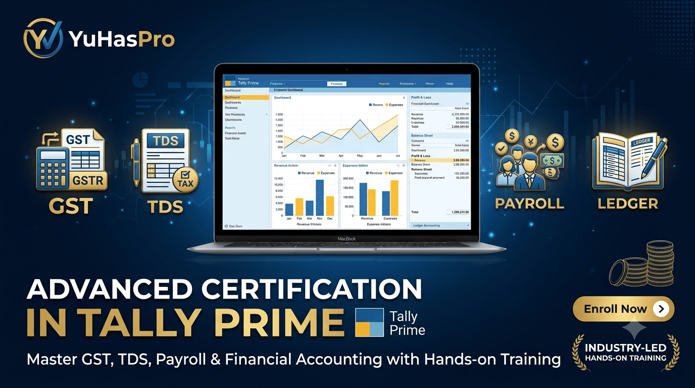 Tally Prime Course in Nerul and Thane with Certification.