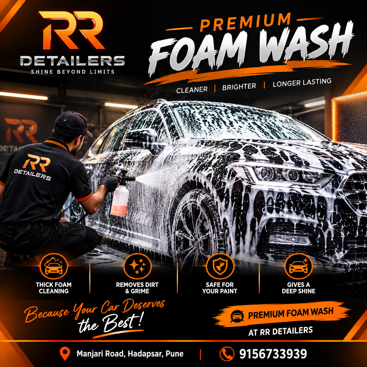Premium foam wash